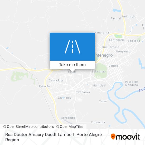 Rua Doutor Amaury Daudt Lampert map