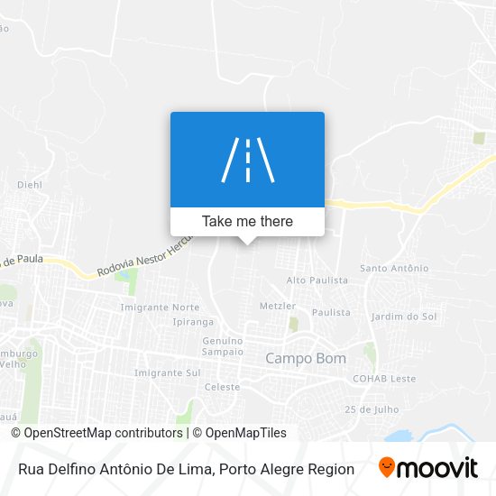 Rua Delfino Antônio De Lima map