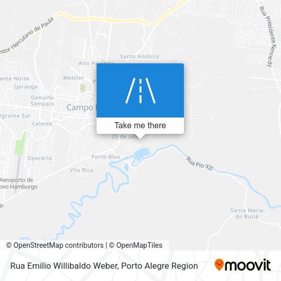 Rua Emilio Willibaldo Weber map