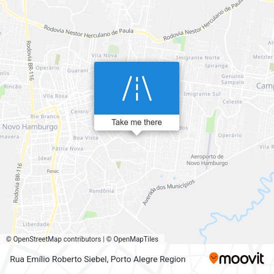 Rua Emílio Roberto Siebel map