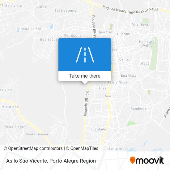 Asilo São Vicente map