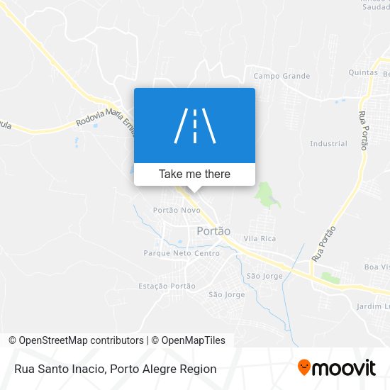 Rua Santo Inacio map