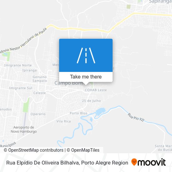 Rua Elpídio De Oliveira Bilhalva map