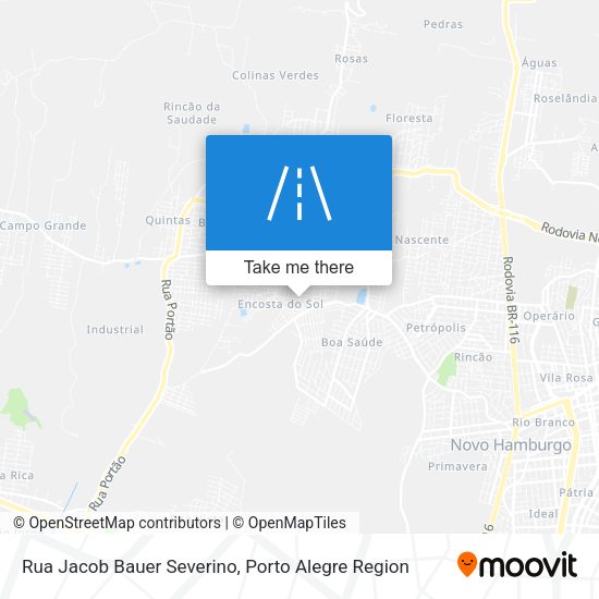Rua Jacob Bauer Severino map
