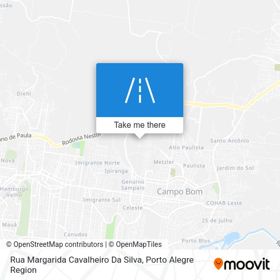 Rua Margarida Cavalheiro Da Silva map