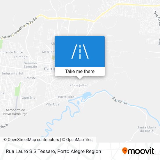 Rua Lauro S S Tessaro map