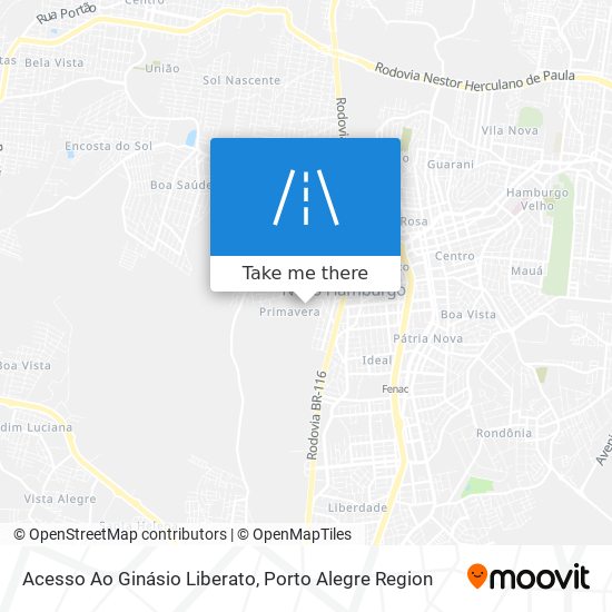 Acesso Ao Ginásio Liberato map