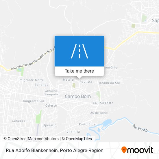 Rua Adolfo Blankenhein map