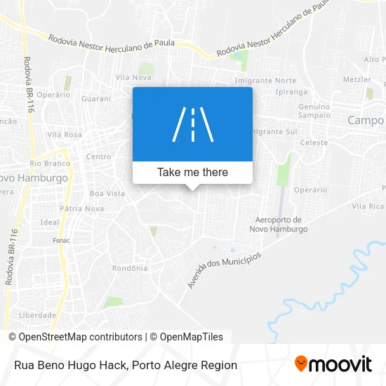 Rua Beno Hugo Hack map
