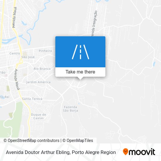 Avenida Doutor Arthur Ebling map