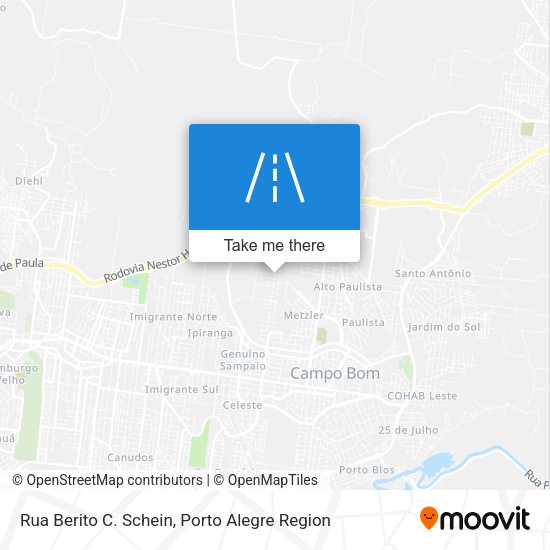 Rua Berito C. Schein map