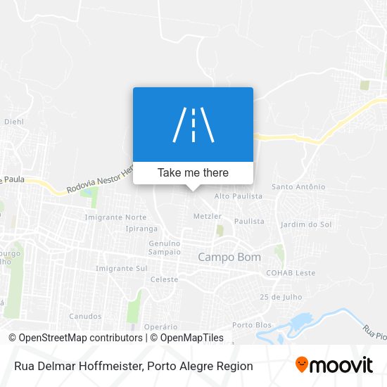 Rua Delmar Hoffmeister map