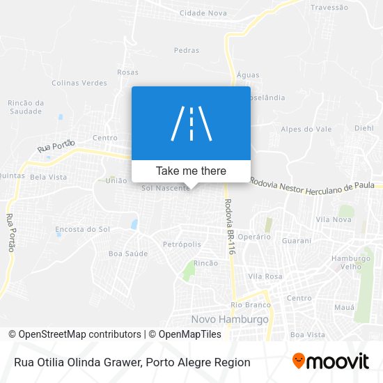 Rua Otilia Olinda Grawer map