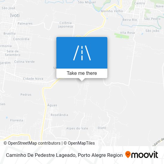 Caminho De Pedestre Lageado map