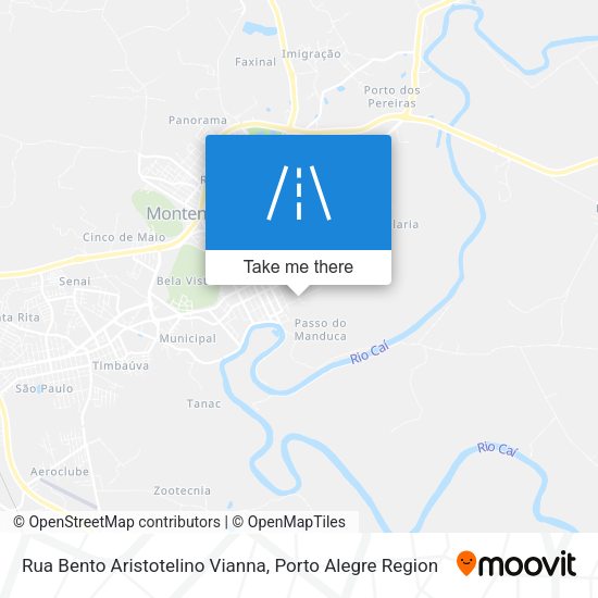Rua Bento Aristotelino Vianna map