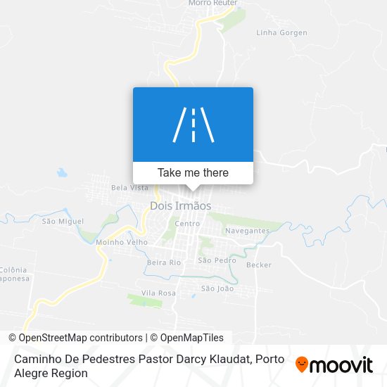 Caminho De Pedestres Pastor Darcy Klaudat map