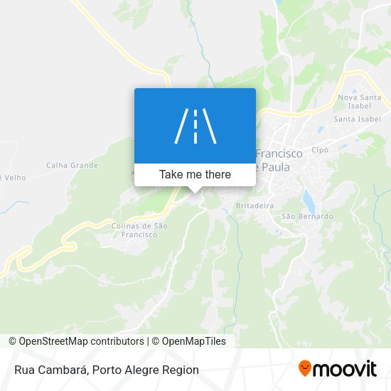 Rua Cambará map