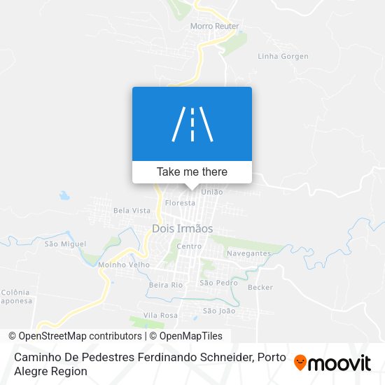 Caminho De Pedestres Ferdinando Schneider map