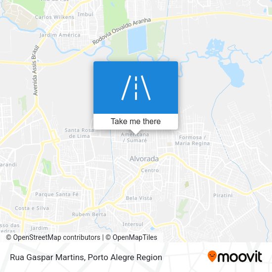 Rua Gaspar Martins map