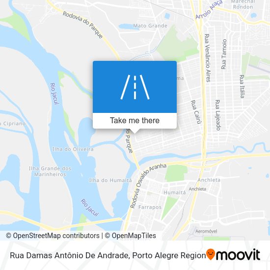Rua Damas Antônio De Andrade map