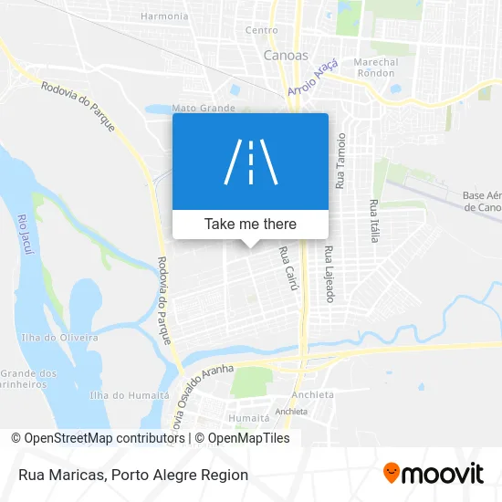 Rua Maricas map