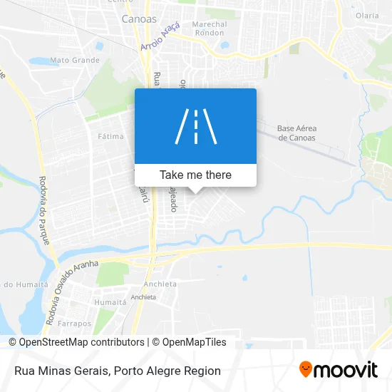 Rua Minas Gerais map
