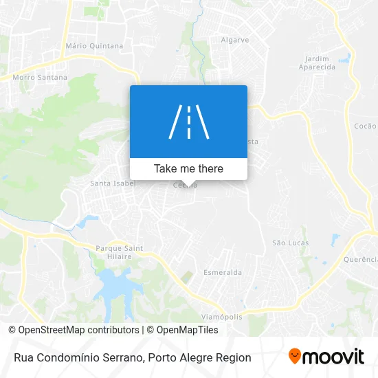 Rua Condomínio Serrano map