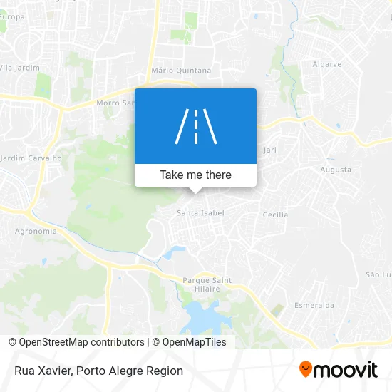 Rua Xavier map