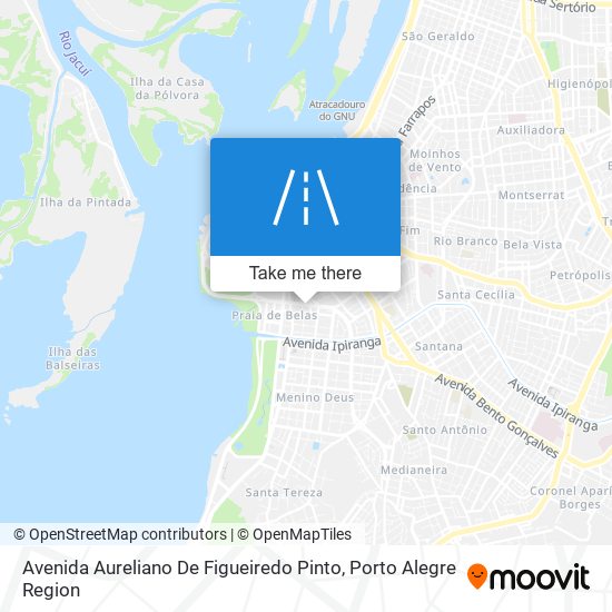 Mapa Avenida Aureliano De Figueiredo Pinto