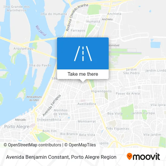 Avenida Benjamin Constant map
