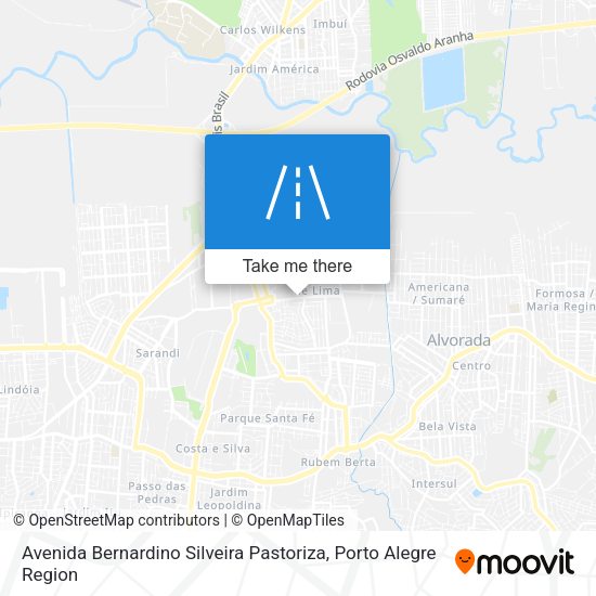 Avenida Bernardino Silveira Pastoriza map