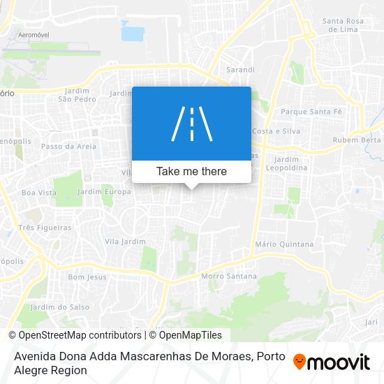 Avenida Dona Adda Mascarenhas De Moraes map