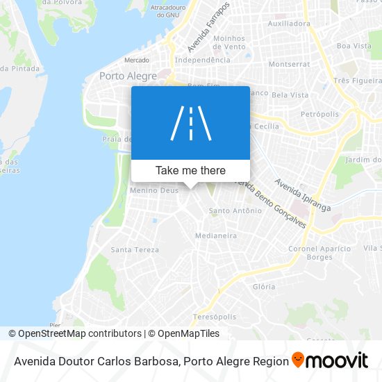 Mapa Avenida Doutor Carlos Barbosa