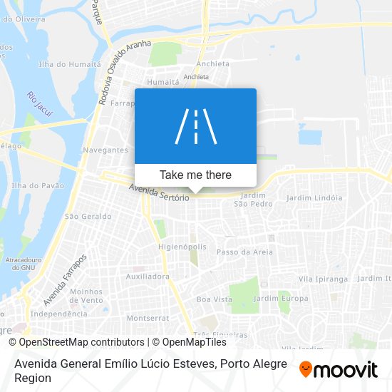 Avenida General Emílio Lúcio Esteves map