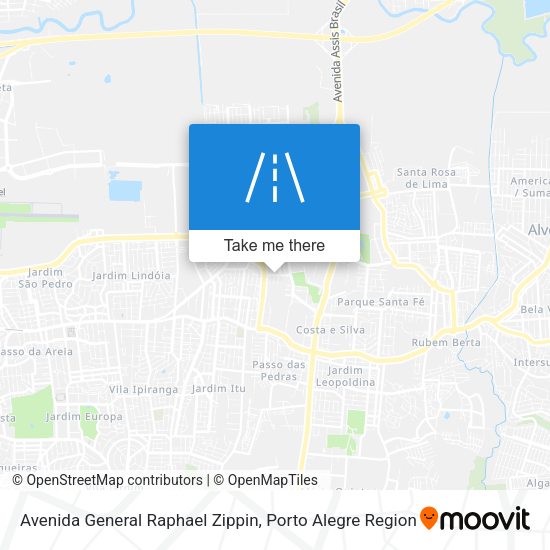 Avenida General Raphael Zippin map