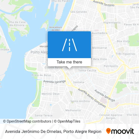 Avenida Jerônimo De Ornelas map