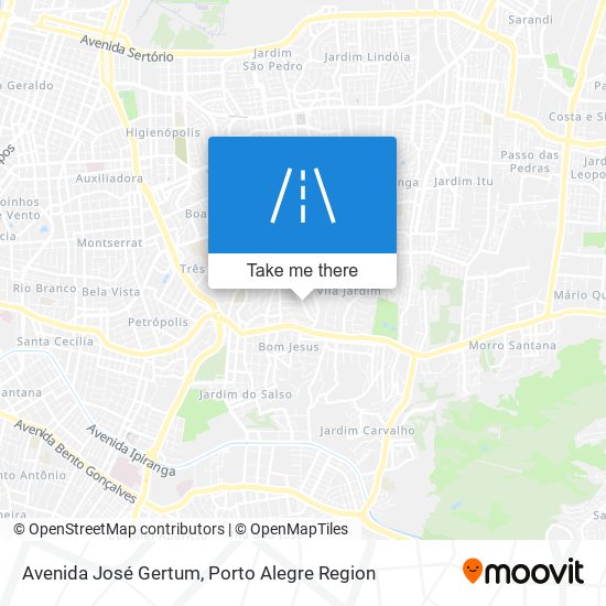 Mapa Avenida José Gertum