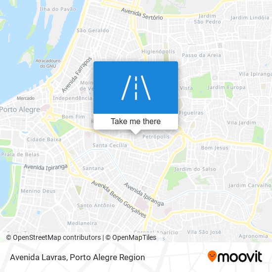 Avenida Lavras map