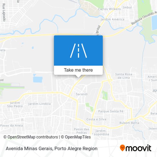 Avenida Minas Gerais map