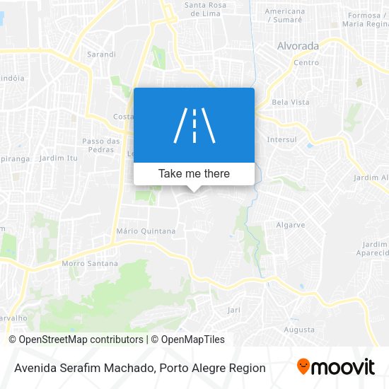 Avenida Serafim Machado map