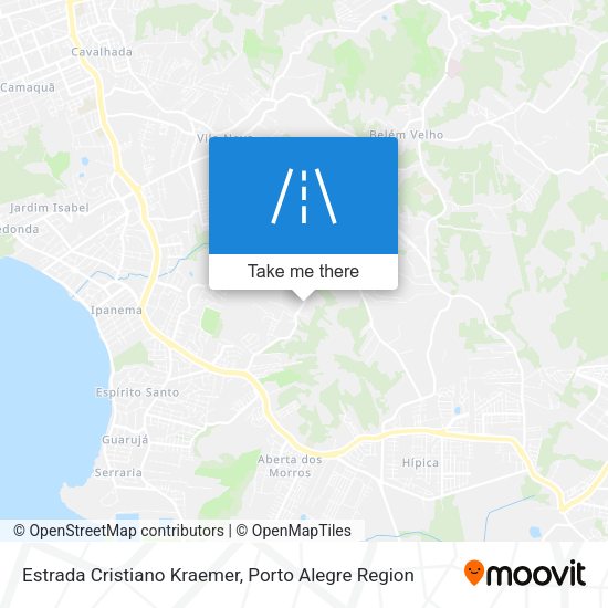 Estrada Cristiano Kraemer map