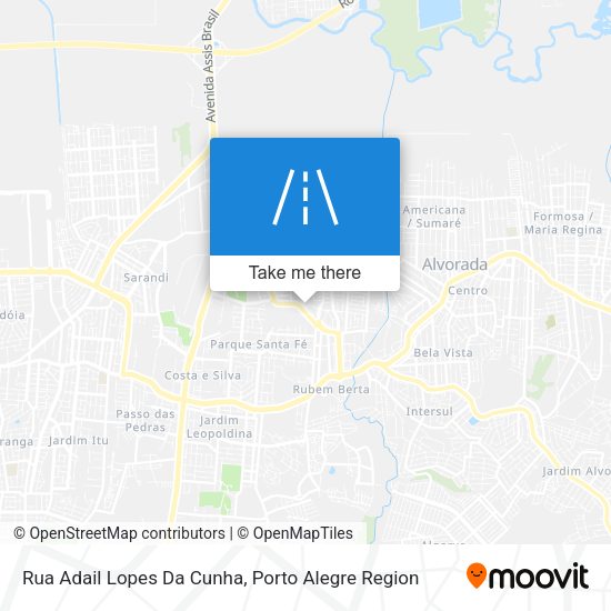 Rua Adail Lopes Da Cunha map