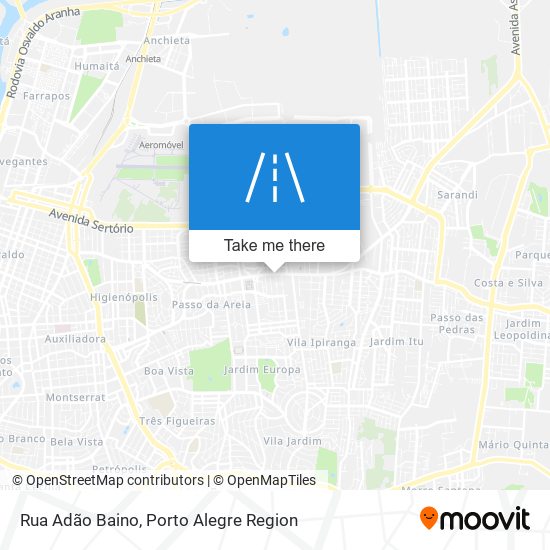 Mapa Rua Adão Baino