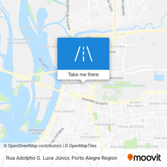 Rua Adolpho G. Luce Júnior map