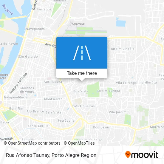 Rua Afonso Taunay map