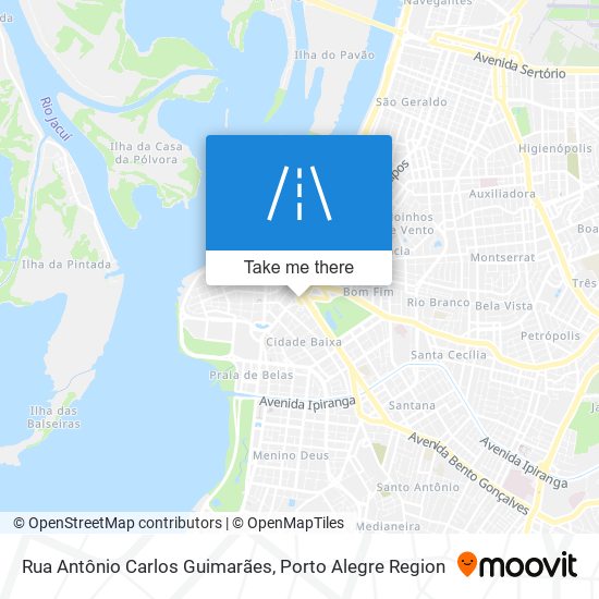 Mapa Rua Antônio Carlos Guimarães