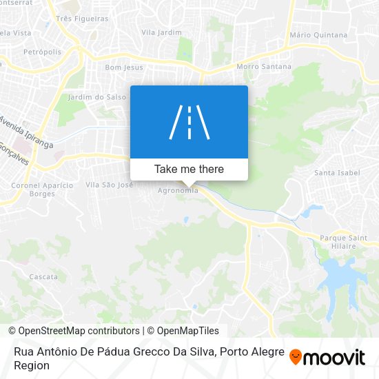 Rua Antônio De Pádua Grecco Da Silva map