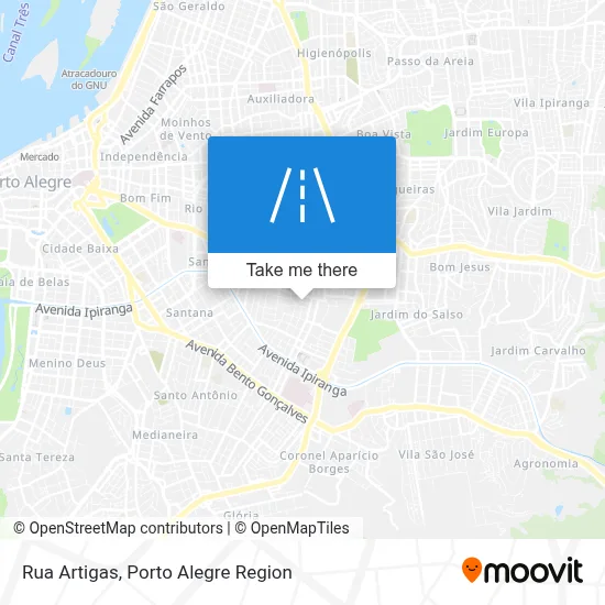 Rua Artigas map