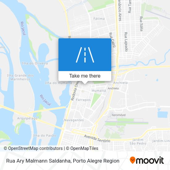 Rua Ary Malmann Saldanha map