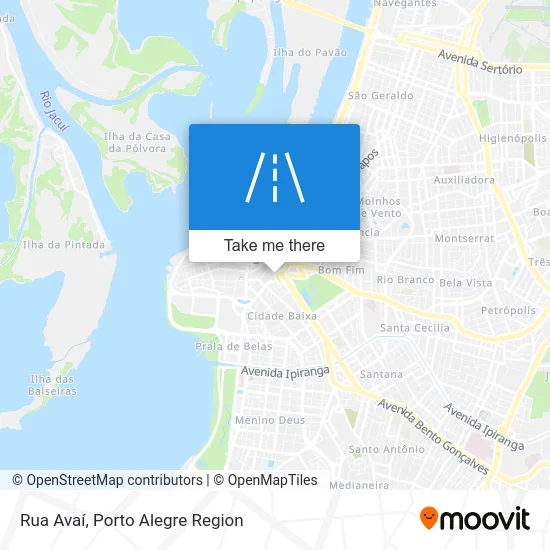 Rua Avaí map